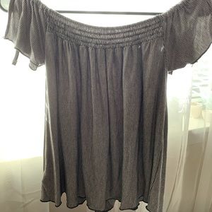 off the shoulder shirt